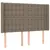Produktbild 6 för Ramsäng med madrass taupe 140x200 cm tyg