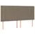 Produktbild 6 för Ramsäng med madrass taupe 160x200 cm tyg