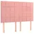 Produktbild 6 för Ramsäng med madrass rosa 140x190 cm sammet