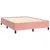 Produktbild 4 för Ramsäng med madrass rosa 140x190 cm sammet