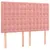 Produktbild 6 för Ramsäng med madrass rosa 140x190 cm sammet