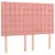 Produktbild 6 för Ramsäng med madrass rosa 140x200 cm sammet