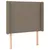 Produktbild 7 för Ramsäng med madrass & LED taupe 80x200 cm tyg