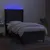 Produktbild 3 för Ramsäng med madrass & LED svart 90x190 cm tyg