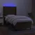 Produktbild 3 för Ramsäng med madrass & LED mörkbrun 90x190 cm tyg