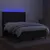 Produktbild 3 för Ramsäng med madrass & LED svart 140x190 cm tyg