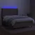 Produktbild 3 för Ramsäng med madrass & LED taupe 140x200 cm tyg 