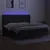 Produktbild 3 för Ramsäng med madrass & LED svart 200x200 cm tyg