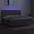 Produktbild 3 för Ramsäng med madrass & LED taupe 200x200 cm tyg