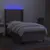 Produktbild 3 för Ramsäng med madrass & LED taupe 90x190 cm tyg