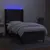 Produktbild 3 för Ramsäng med madrass & LED svart 100x200 cm tyg