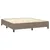 Produktbild 5 för Ramsäng med madrass & LED taupe 180x200 cm tyg