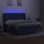 Produktbild 3 för Ramsäng med madrass & LED blå 180x200 cm tyg