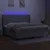 Produktbild 3 för Ramsäng med madrass & LED ljusgrå 200x200 cm tyg