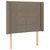 Produktbild 7 för Ramsäng med madrass & LED taupe 90x190 cm tyg