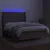 Produktbild 3 för Ramsäng med madrass & LED taupe 140x190 cm tyg