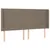 Produktbild 7 för Ramsäng med madrass & LED taupe 180x200 cm tyg