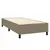 Produktbild 5 för Ramsäng med madrass & LED taupe 90x190 cm tyg