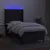 Produktbild 3 för Ramsäng med madrass & LED svart 100x200 cm tyg