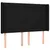 Produktbild 7 för Ramsäng med madrass & LED svart 140x190 cm tyg
