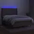 Produktbild 3 för Ramsäng med madrass & LED taupe 140x190 cm tyg