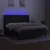 Produktbild 3 för Ramsäng med madrass & LED svart 180x200 cm tyg