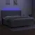 Produktbild 3 för Ramsäng med madrass & LED ljusgrå 200x200 cm tyg