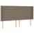 Produktbild 7 för Ramsäng med madrass & LED taupe 200x200 cm tyg