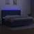 Produktbild 3 för Ramsäng med madrass & LED blå 200x200 cm tyg