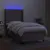 Produktbild 3 för Ramsäng med madrass & LED taupe 80x200 cm tyg