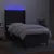 Produktbild 3 för Ramsäng med madrass & LED svart 90x190 cm tyg