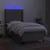 Produktbild 3 för Ramsäng med madrass & LED taupe 90x190 cm tyg