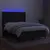 Produktbild 3 för Ramsäng med madrass & LED svart 140x190 cm tyg