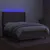 Produktbild 3 för Ramsäng med madrass & LED taupe 140x200 cm tyg