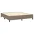 Produktbild 5 för Ramsäng med madrass & LED taupe 160x200 cm tyg