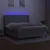 Produktbild 3 för Ramsäng med madrass & LED ljusgrå 180x200 cm tyg