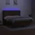 Produktbild 3 för Ramsäng med madrass & LED mörkbrun 180x200 cm tyg