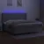 Produktbild 3 för Ramsäng med madrass & LED ljusgrå 200x200 cm tyg