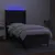 Produktbild 3 för Ramsäng med madrass & LED svart 90x190 cm tyg
