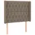 Produktbild 7 för Ramsäng med madrass & LED taupe 100x200 cm tyg
