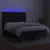 Produktbild 3 för Ramsäng med madrass & LED svart 140x200 cm tyg
