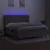 Produktbild 3 för Ramsäng med madrass & LED taupe 180x200 cm tyg