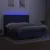Produktbild 3 för Ramsäng med madrass & LED blå 180x200 cm tyg