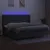 Produktbild 3 för Ramsäng med madrass & LED grå 200x200 cm tyg