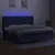 Produktbild 3 för Ramsäng med madrass & LED blå 200x200 cm tyg