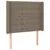 Produktbild 7 för Ramsäng med madrass & LED taupe 90x190 cm tyg