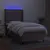 Produktbild 3 för Ramsäng med madrass & LED taupe 90x200 cm tyg