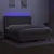 Produktbild 3 för Ramsäng med madrass & LED taupe 160x200 cm tyg