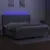Produktbild 3 för Ramsäng med madrass & LED ljusgrå 200x200 cm tyg
