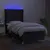 Produktbild 3 för Ramsäng med madrass & LED svart 80x200 cm tyg
